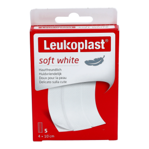 Leukoplast Soft 4 cm x 0,5 m 5 Stk.