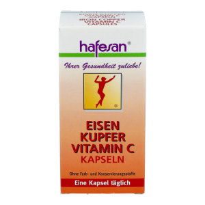 Hafesan Eisen Kupfer Vitamin C Kapseln 60 Stk.
