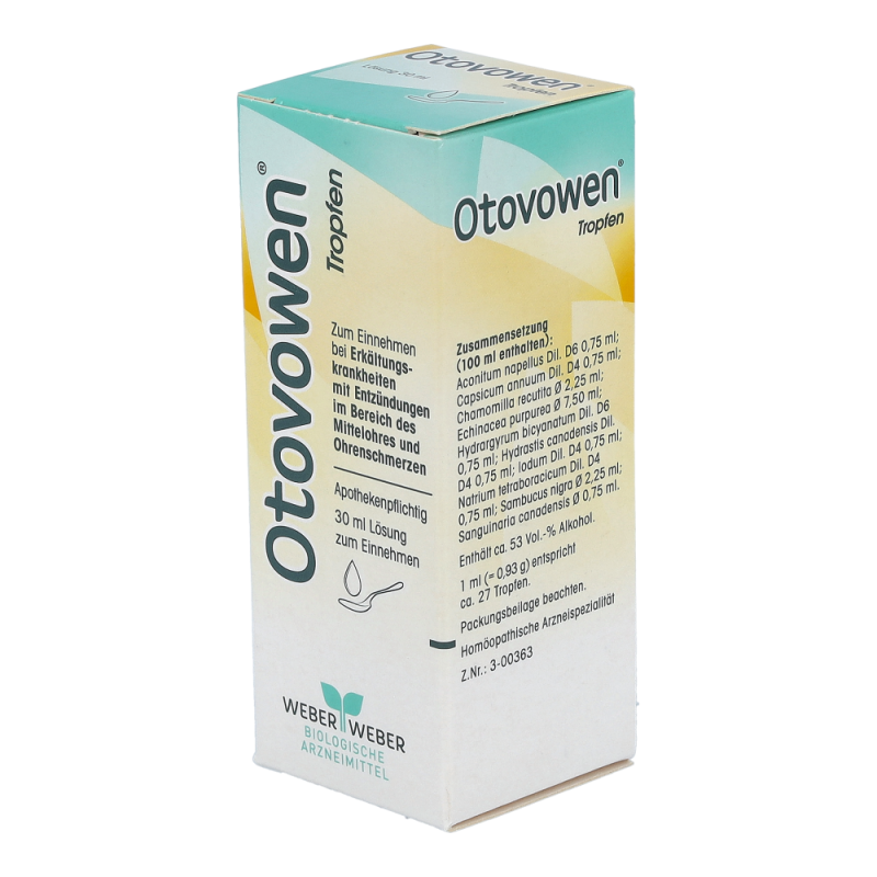 Otovowen Tropfen bei Mittelohrentzündung 30 ml