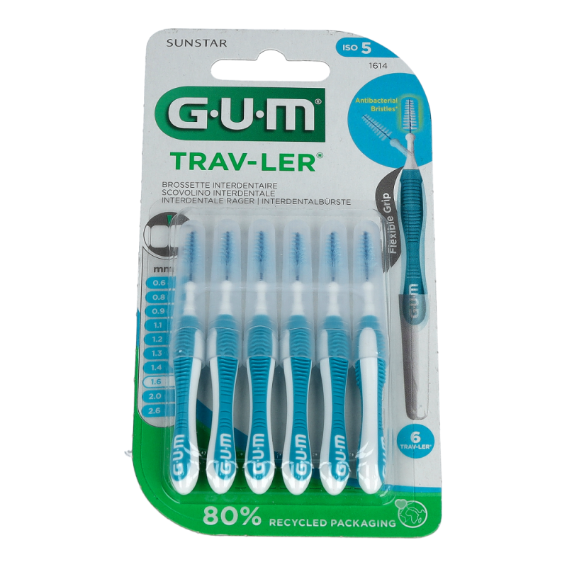 Gum TRAV-LER Inderdentalbürsten 1.6 mm 6 Stk.