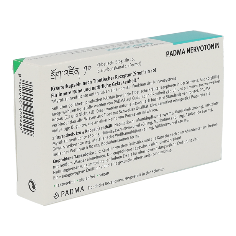 Padma NERVOTONIN innere Ruhe Kapseln - 40 Stück