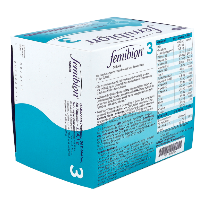 Femibion 3 Stillzeit /56 Tabletten + 56 Kapseln