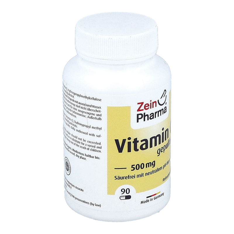 ZeinPharma Gepuffertes Vitamin C 500 mg Kapseln 90 Stk.
