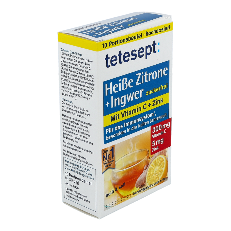 Tetesept Heiße Zitrone mit Ingwer 30 g