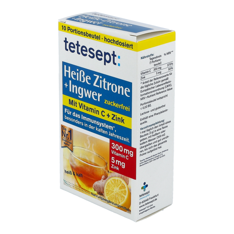 Tetesept Heiße Zitrone mit Ingwer 30 g
