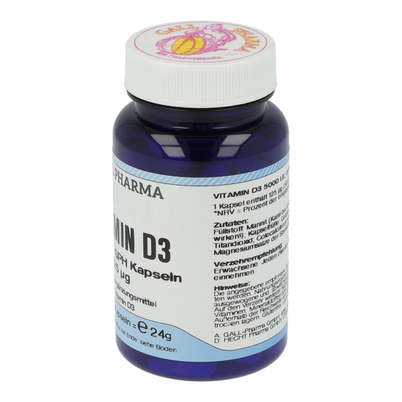 Gall Pharma Vitamin D3 5.000 I.E. Kapseln 90 Stk.