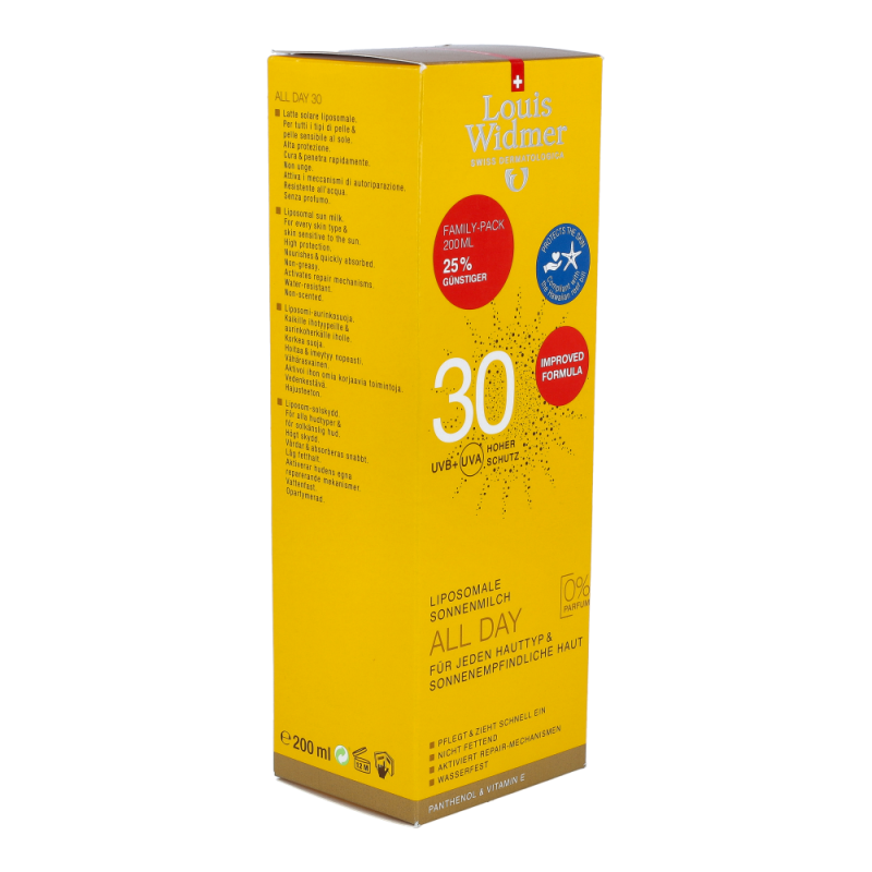 Louis Widmer All Day LSF 30 Family-Pack unparfümiert 200 ml