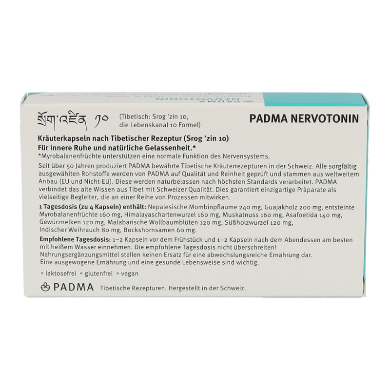 Padma NERVOTONIN innere Ruhe Kapseln - 40 Stück