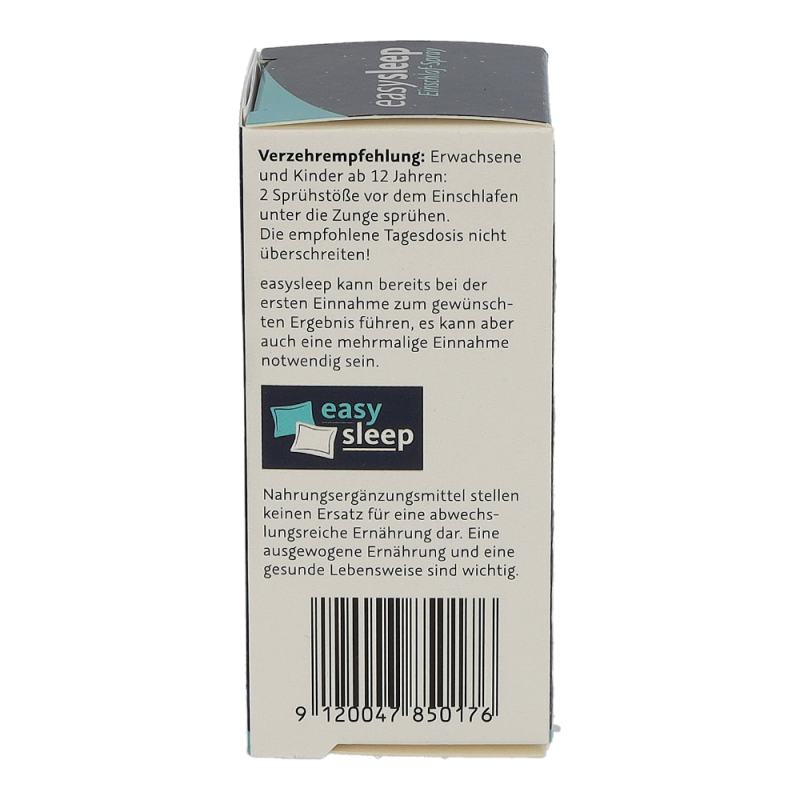 Easysleep EINSCHLAF SPRAY verkürzt durch Melatonin die Einschlafzeit – 12ml