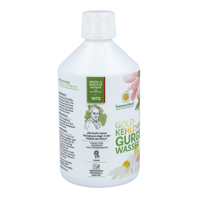 SonnenMoor Gurgelwasser mit Alkohol