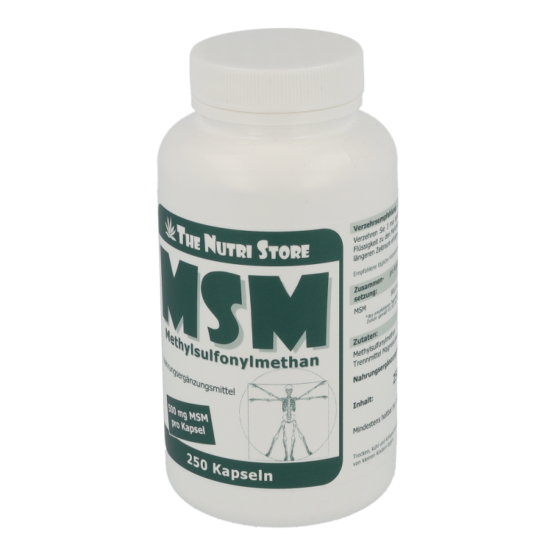 The Nutri Store MSM 500 mg Kapseln 250 Stk.