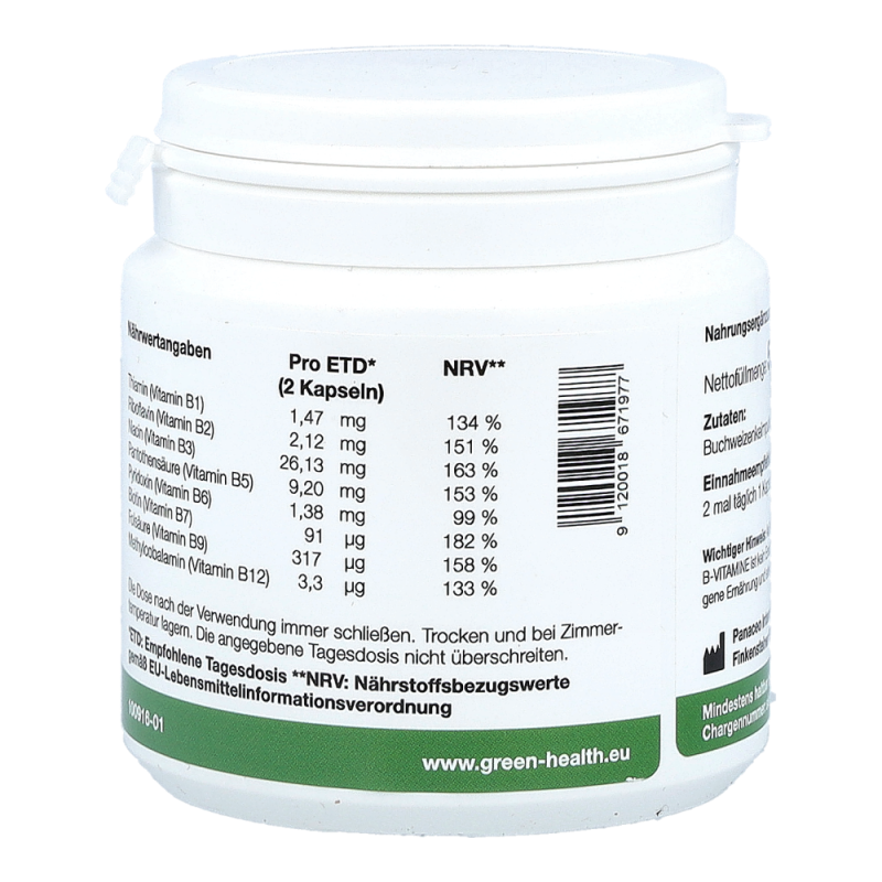 Green Health B-Vitamine Kapseln 90 Stk.