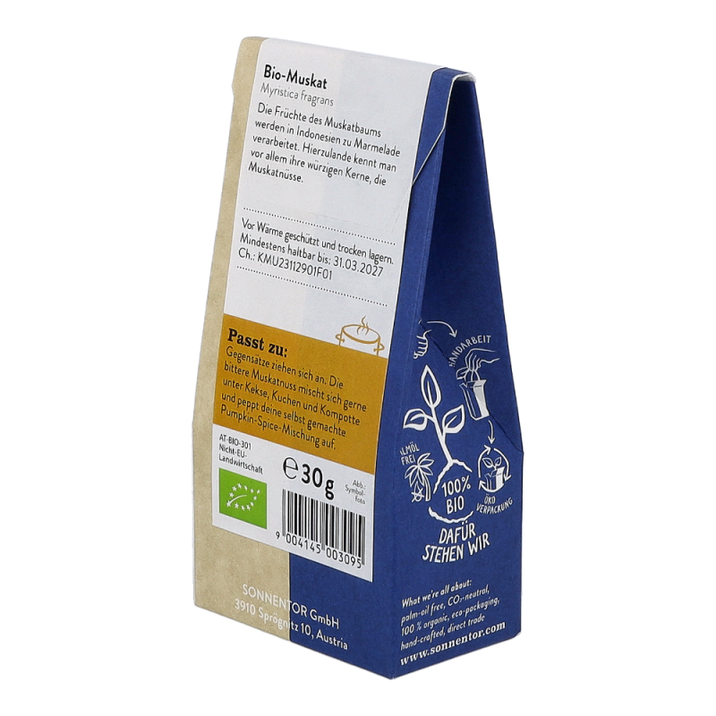 Sonnentor Muskatnuss gemahlen 30 g BIO