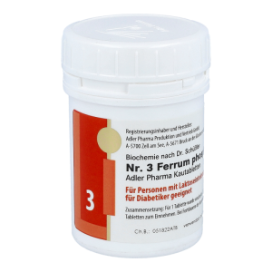 Schüßler Nr. 3 Ferrum phosphoricum D12 Kautabletten 100 g