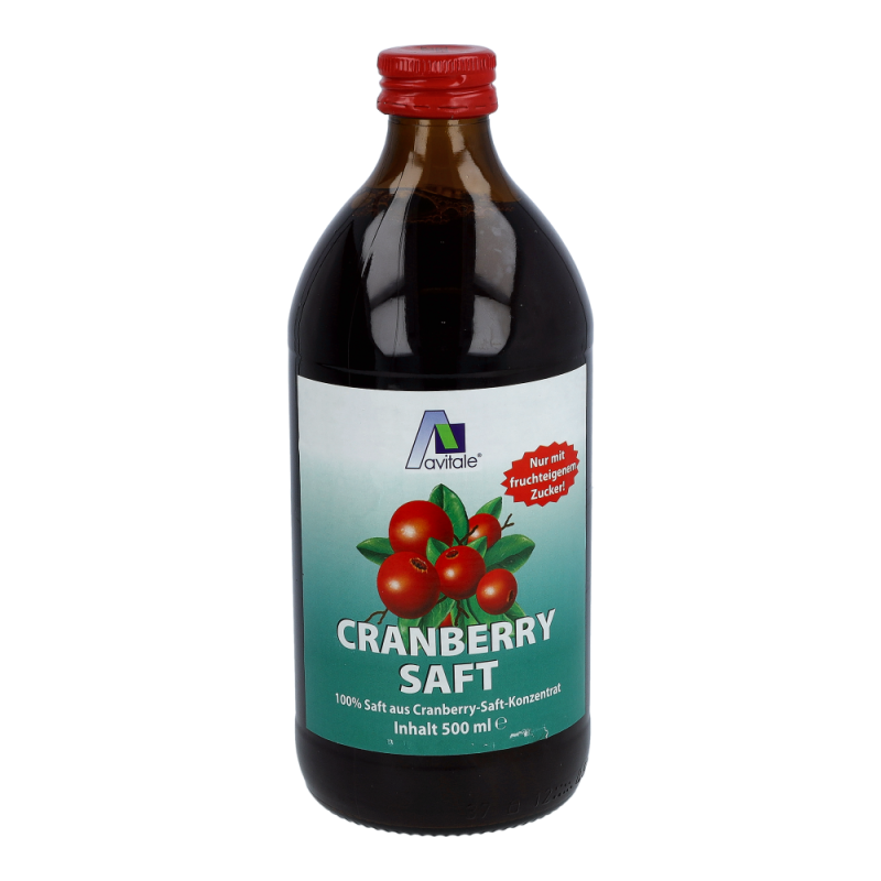 Avitale Cranberry Saft 100% Frucht 500 ml