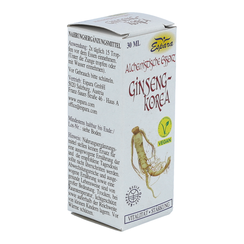 Espara Alchemistische Essenz Ginseng Korea 30 ml