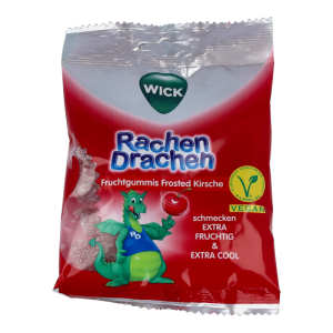 WICK Rachen Drachen Halsgummis Frosted Kirsche 75 g