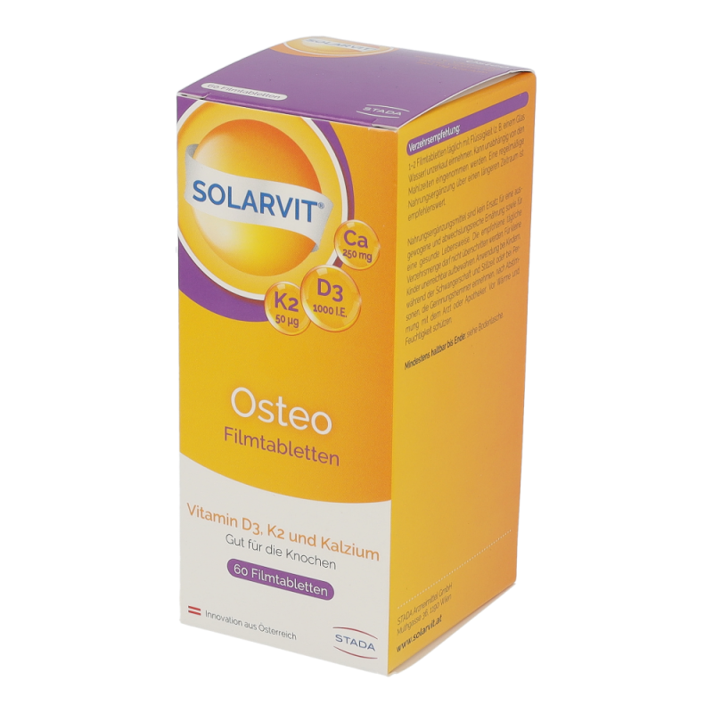 Solarvit OSTEO D3 K2 Ca Filmtabletten 60 Stk.