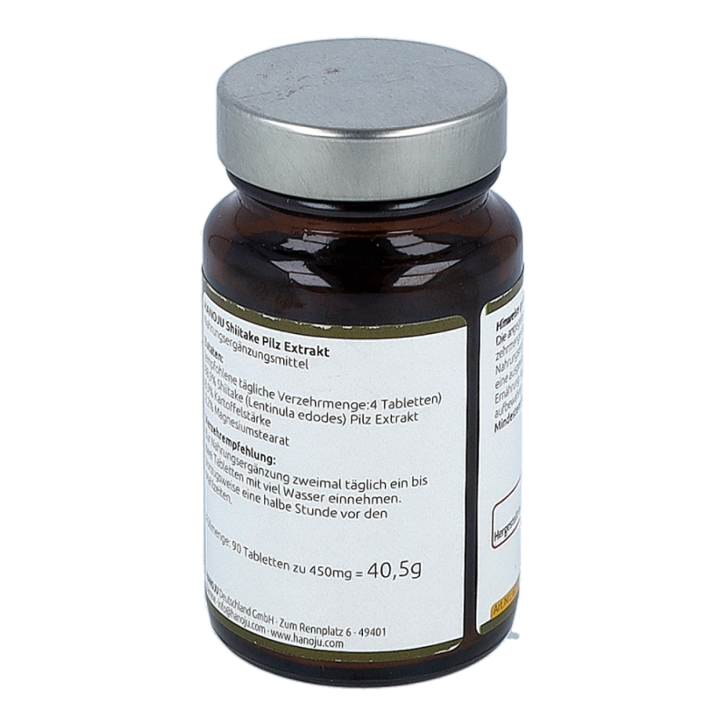 Shiitake Extrakt Tabletten Hanoju