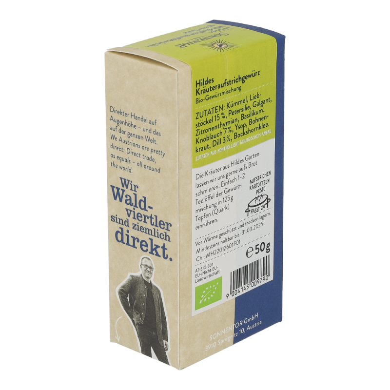 Sonnentor Hildes Kräuteraufstrich Gewürz