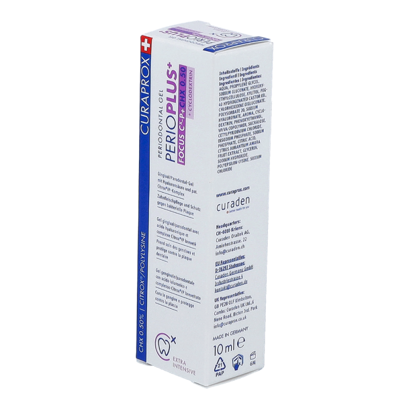 Curaprox Perio Plus+ Focus Zahngel 10 ml