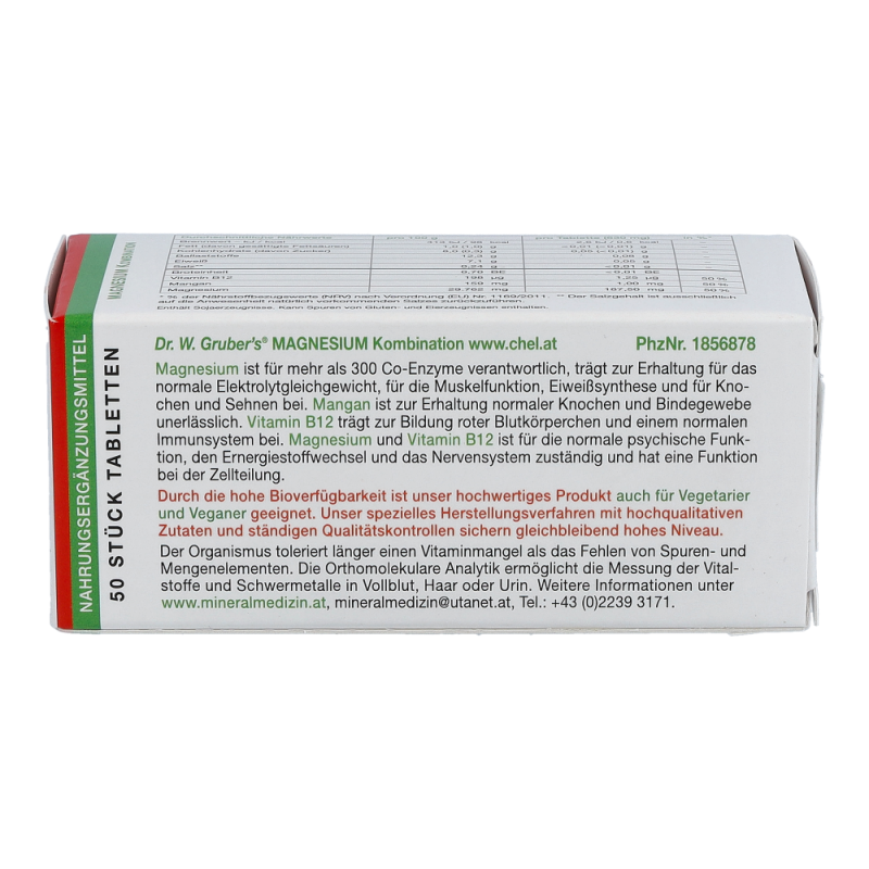 Dr. Grubers Magnesium Chelat Kombi Tabletten