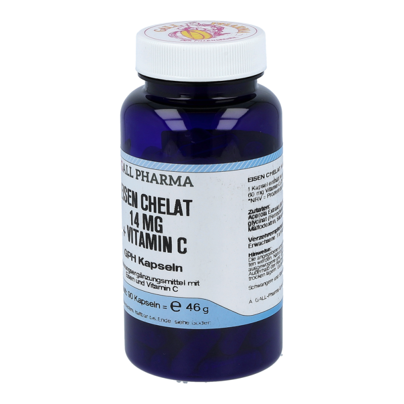 Eisen Chelat 14mg plus Vitamin C Kapseln