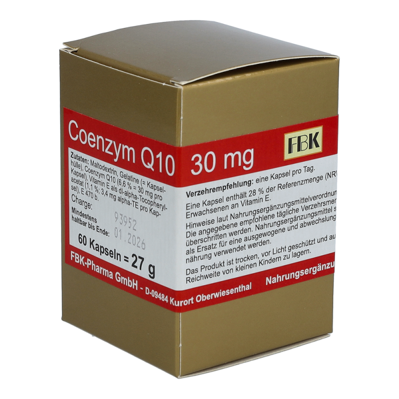 Vital Nutrition Q10 Coenzym Kapseln 30 mg 60 Stk.