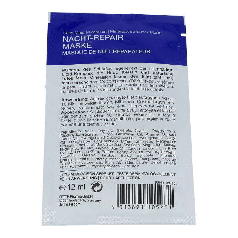 Dermasel Maske spa 12 ml Nacht-Repair