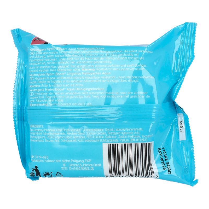 Neutrogena Hydro Boost Aqua Reinigungstücher 25 Stk.