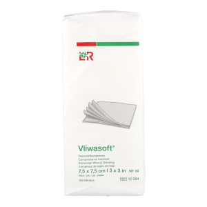 Vliwasoft 6-fach unsteril 100 Stk. 7,5 x 7,5 cm