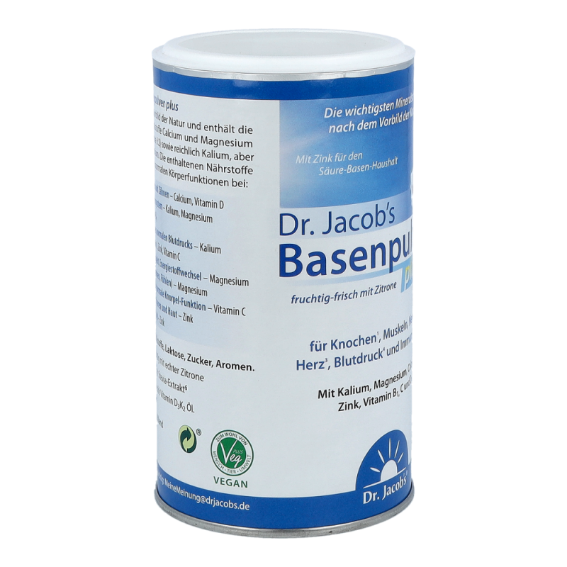 Dr. Jacob’s Basenpulver plus mit Zitrone, Citrate 300g