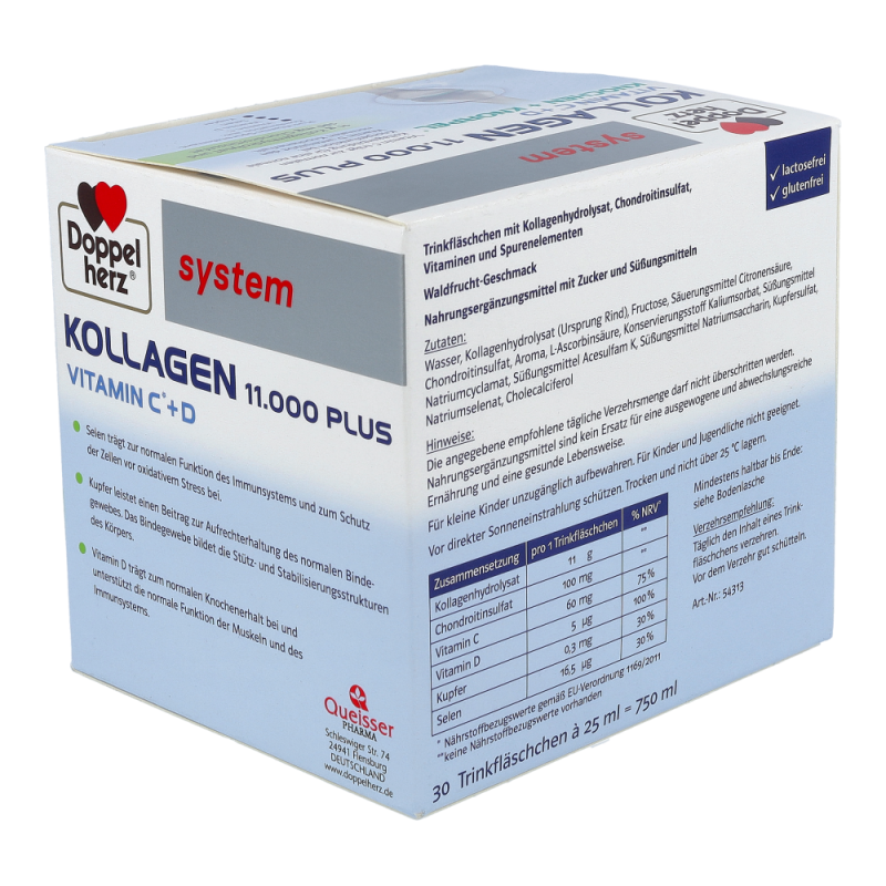 Doppelherz Kollagen 11.000 Plus Ampullen 30 Stk.