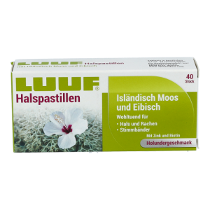 LUUF Halspastillen Isländisch Moos und Eibisch 40 Stk.