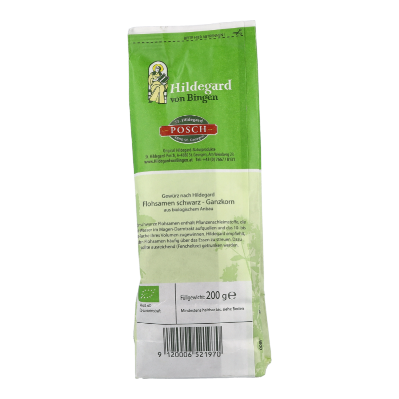 Biofit Hildegard Flohsamen Schwarz 200 g