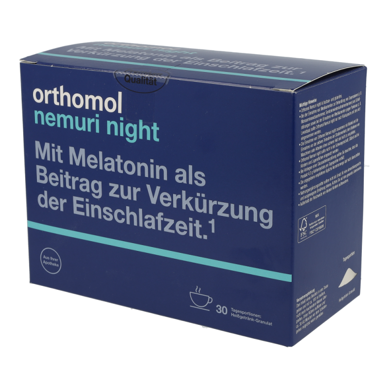 Orthomol NEMURI Granulat mit Melatonin verkürzt die Einschlafzeit