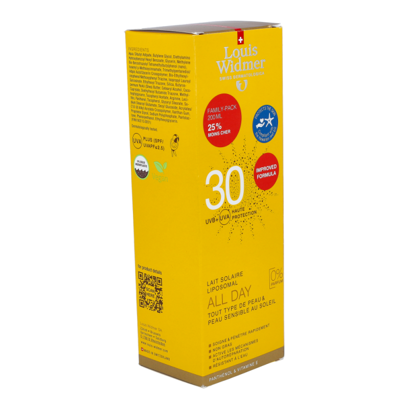 Louis Widmer All Day LSF 30 Family-Pack unparfümiert 200 ml