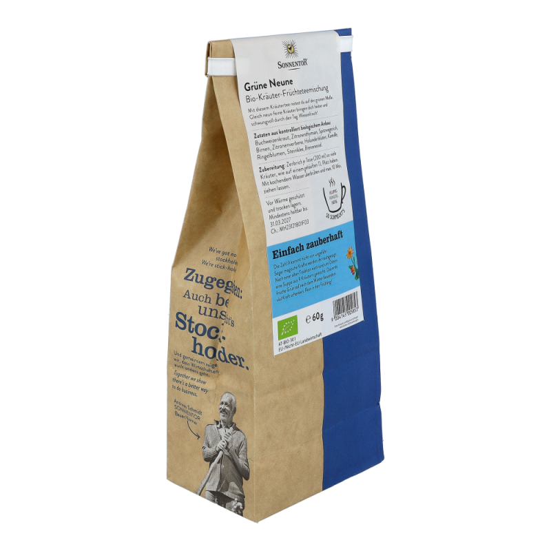 Sonnentor Grüne Neune Tee lose – Bio Kräutertee-Früchtetee