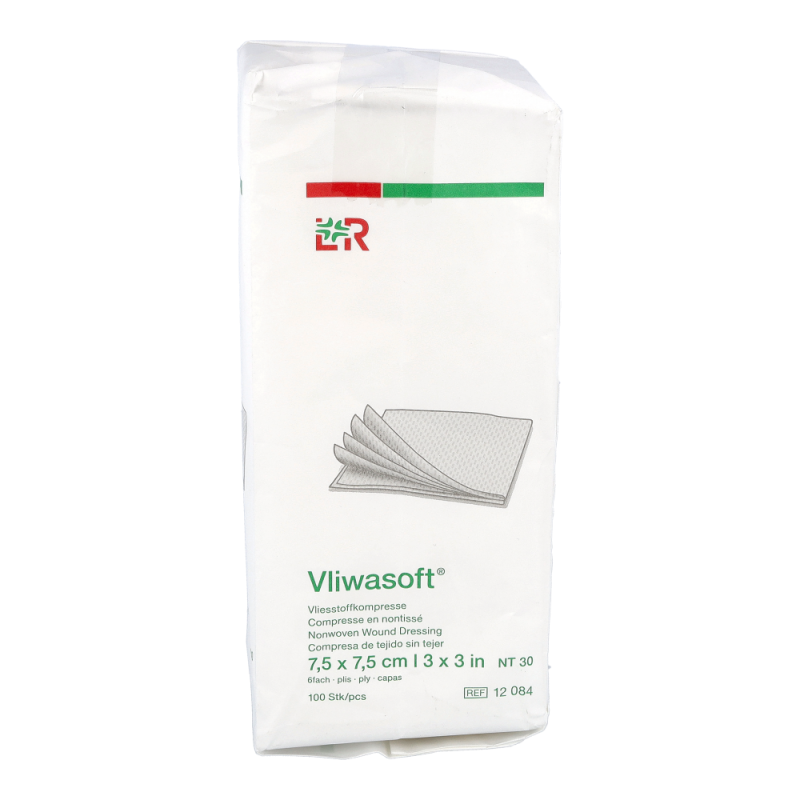 Vliwasoft 6-fach unsteril 100 Stk. 7,5 x 7,5 cm