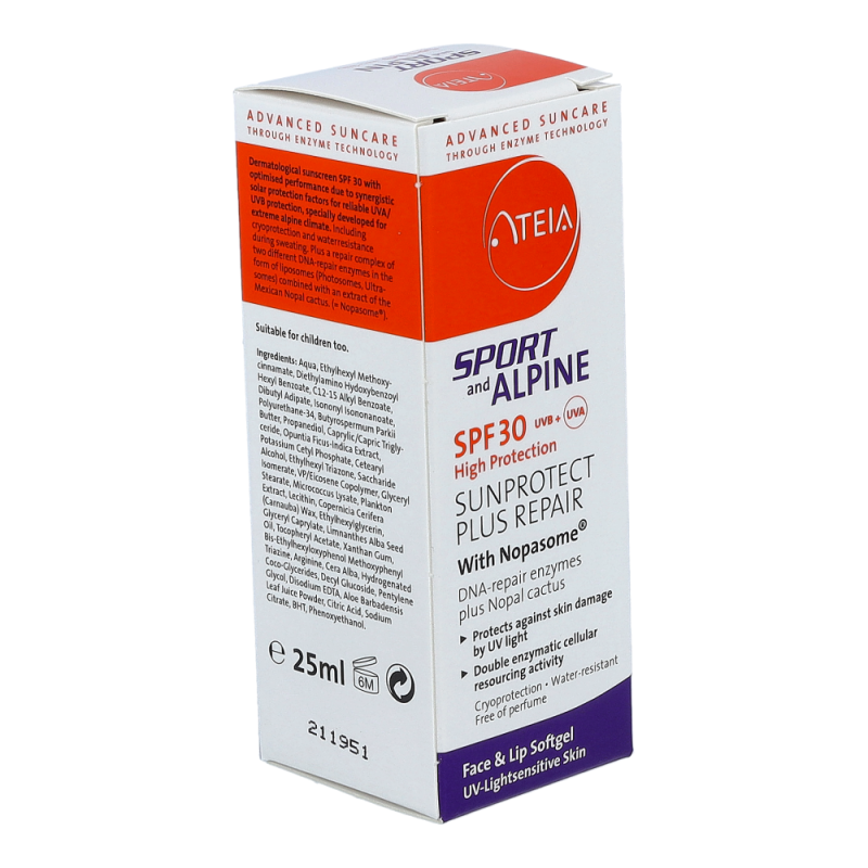 Ateia Alpin SPF30 Gesicht- & Lippensoftgel