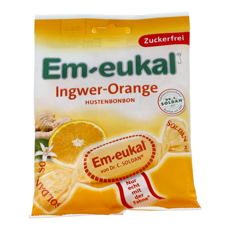 Dr. Soldan Bonbons ohne Zucker Eukalyptus 75 g Ingwer