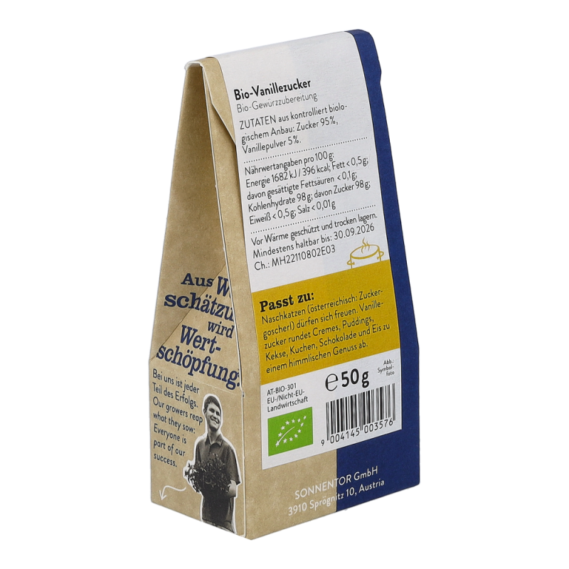 Sonnentor Vanillezucker gemahlen 50g BIO