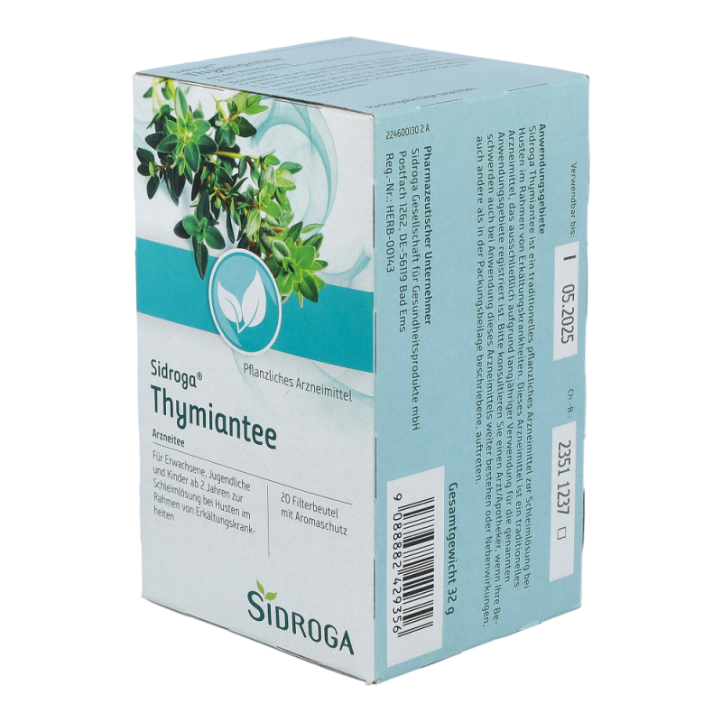 Sidroga Tee Thymian 20 Stk.