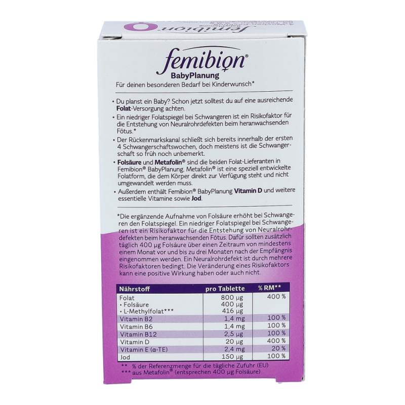 Femibion Baby Planung Tabletten