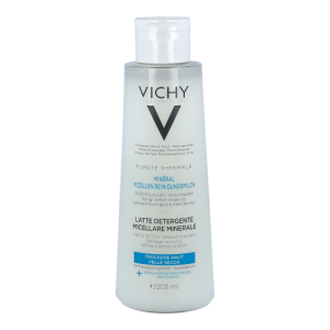 VICHY Pureté Thermale Mineral Mizellen Reinigungsmilch für trockene Haut 200 ml