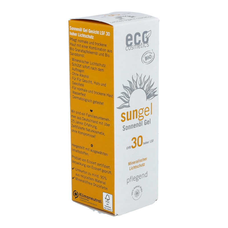 Eco Cosmetics Sonnengel Gesicht LSF 30 30 ml