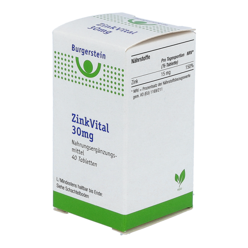 Burgerstein Zinkvital 30 mg Tabletten 40 Stk.