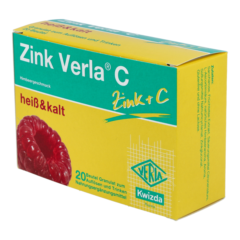 Verla Zink C Granulat Himbeer 20 Stk.