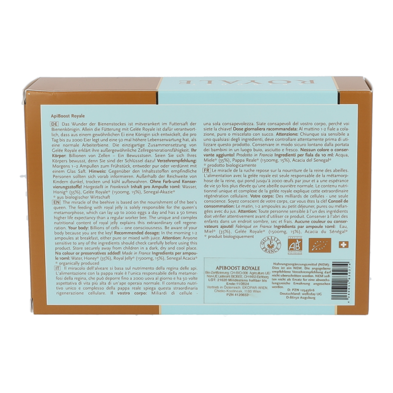 Biobee Boisson Trinkampulle 20 Stk. Royale