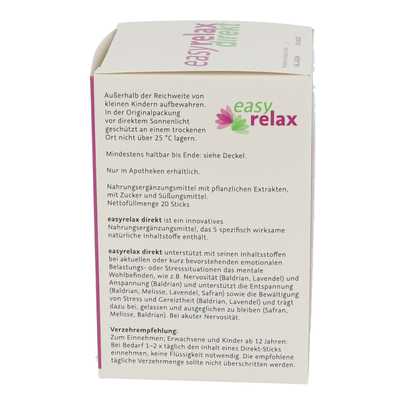 Easypharm EASYRELAX DIREKT Sticks bei akuter Nervosität - 20 Stk - 20 Stück